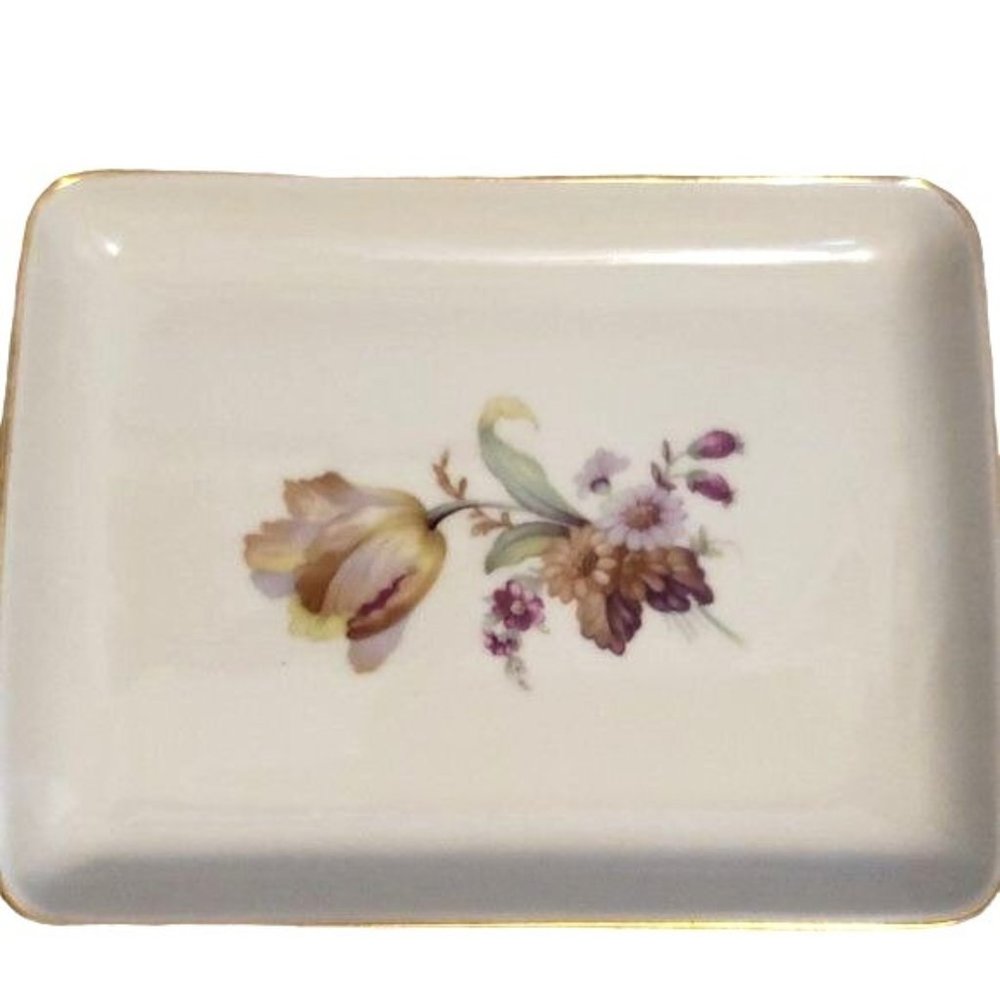 Vintage Danmark Porcelain, Denmark Trinket Tray